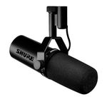 Shure SM7dB Dynamic Vocal Microphone w/Built-in Preamp for Streaming, Podcast, & Recording, Wide-Range Frequency, Warm & Smooth Sound, Rugged Construction, Detachable Windscreen - Black