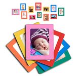 Magnetic Picture Frame for Refrigerator Magnets by Lubber White (4 x 6)