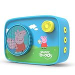 SuperBuddy Kids Screen Free Audio Speaker (Peppa Pig Edition), 450+ Peppa Stories & Rhymes Preloaded, Voice Recording, New Content Upgrade & Bluetooth, Birthday Gift Toys for Boys & Girls 3 to 7 Yrs