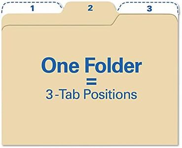 Find It All Tab File Folders, Letter Size, Manila, 80 Folders per Pack (FT07046)