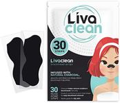 Livaclean 30 CT Charcoal Blackhead Remover Pore Strips - Blackhead Remover Strip - Black Head Nose Strips Black Head Extract Stripes
