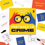 Partners in Crime: A Mysteriously Fun Drawing & Guessing Party Card Game - Ages 14+, 3-8 Players - Family Game For Kids and Teens, Board Games for Adults, Games Night Puzzle, Creative Birthday, Travel