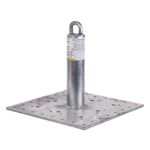 Guardian Fall Protection 00645 CB-12 CB Galvanized Roof Anchor, 12-Inch Tall