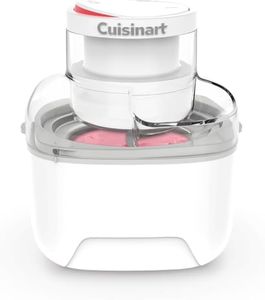 Cuisinart Solo Scoops Ice Cream Maker | Homemade Gelato & Ice cream machine in 25 Mins | Sorbet Maker | Frozen Yogurt Maker | Compact, space saving | 475ml churning bowl | ICEM10