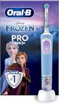 Oral-B Pro Kids Children's Electric Toothbrush, Disney Frozen, 1 Soft Brushing Brush, 1 Soft Brushing Brush, Timer and Vibrations, Rechargeable Battery, 4 Stickers, 4 Stickers, 3 Years and Up