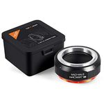 K&F Concept Updated M42 to M4/3 Adapter, Manual Lens Mount Adapter for M42 Screw Mount Lens to Micro Four Thirds MFT M43 Mount Cameras, Compatible with Olympus Panasonic Lumix Cameras