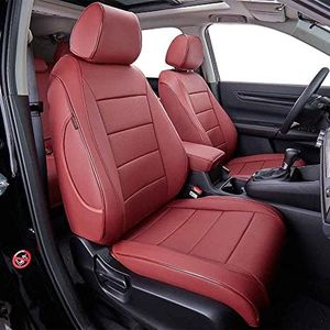 EKR CRV Seat Covers Custom Fit for Honda CRV 2023 2024 2025 2026 Leather Car Seat Cover Full Set for Trucks SUV,Waterproof Car Seat Cushion,Faux Leather (Burgundy)