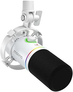 MAONO USB Podcast Microphone with Software, Tap-to-Mute, Volume Control - For Recording, Streaming, Gaming