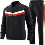 W JIANWANG Track Suits for Men Set Jogging Tracksuit Mens Sweatsuits 2 Piece Casual Workout Running Sports Jogger Sweat Suits Clothes Jackets and Pants Outfits, Jw-254, M