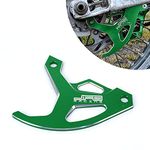 JFG RACING Green Billet Rear Brake Disc Guard Cover Protector for KX250F 04-18 KX450F 06-18 KX125 04-05 KX250 04-07 19-21 KLX450R 07-19