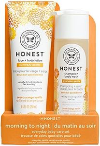 The Honest Company 2-in-1 Cleansing Shampoo + Body Wash and Face + Body Lotion Bundle | Gentle for Baby | Naturally Derived | Citrus Vanilla Refresh, 18.5 fl oz