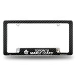 Rico Industries NHL Toronto Maple Leafs Black 12" x 6" Chrome All Over Automotive License Plate Frame for Car/Truck/SUV