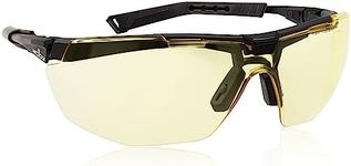 NoCry Yellow Safety Glasses for Men - ANSI Z87 Safety Glasses with Scratch Resistant Coating - 100% UV Resistant Blue Light Safety Glasses Anti Fog and Highly Adjustable Shooting Eye Protection