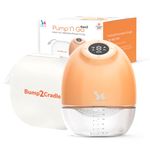 Bump2Cradle | ISO 9001:2015 Certified| No 1 Brand by Doctors and Lactation Experts |Automatic Nipple Corrector Patented Technology -Pump N Go Pro|Model: (B2C 117/Pro) Electric Breast Pump|Soft Cushion|17, 19,21 & 25 mm flanges |3 Modes & 9 Suction Levels|Usb Charging & Cordless|Queit 1 Yr Warranty | Storage bottle with Cap | Free lactation consultation | FREE premium Carry Case