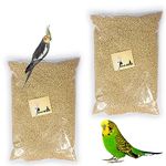 Parrots Wizard , Small Size Kangni Bird Food [Each 950 Gram ] Pack Of 2, Dry, Fruit