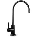 iSpring GA1-ORB 6.5"x11" 14oz Solid Brass Heavy Duty Water Filter Designer Faucet - EU Style High-Spout, Oil Rubbed Black