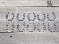 Midwest Craft House Small CAST Iron Horseshoes • Crafts Home DÉCOR, Horseshoe/Horse Shoe, Small Tiny NIKNAK - Pack of 10