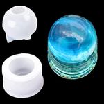 iSuperb Sphere Resin Mold Silicone Faceted Crystal Ball Mold Casting Mold Epoxy Resin Molds for DIY Crystal Ball Craft Decoration