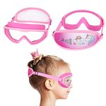 RUIGAO Kids Swim Goggles Age 4-12, Toddler Goggles No Tangle, Child Swimming Mask/Bungee Strap/Soft Band (Kids Mask - Unicorn & Mermaid)