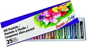 Pentel Arts Oil Pastels, Box of 25 