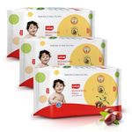 LuvLap Moisturising Wet Wipes without Lid For Baby Skin, Enriched With Jojoba Oil & Vitamin E, pH Balanced, Dermatologically Safe, Paraben & Sulphate Free, 72 Wipes, pack of 3