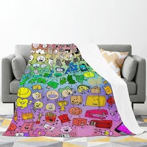 Apiawa Bf-Di Throw Blanket Anime Game Blanket Cartoon Character Collages Blanket Soft Cozy Flannel Plush Warm Personalized Bedding for Couch Bedroom Sofa Office Car Teen Girl Boys Gift 50x40 Inch