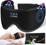 LC-dolida Sleep Mask with 5.4 Bluetooth Headphones, Silk Sleep Headphones, Total Bluetooth Eye Mask for Sleeping, Sleep Soft Mask for Women Men, All Night Sleep, Travel(Ink)