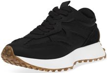 Steve Madden Women's Campo Sneaker, Black, 5 UK