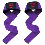 Weight Lifting Straps Wrist Support Padded Neoprene Gym Cross Training Hand Bar weightlifting Straps Fitness Bodybuilding Power Exercise Grips Deadlift Men Women (Purple)