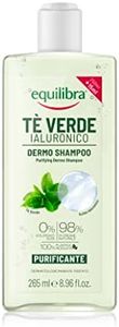 Equilibra Capelli, Dermo Shampoo Purificante Tè Verde Ialuronico, Shampoo Capelli Normali e Grassi ad Azione Purificante, con Estratto di Tè Verde, Acido Ialuronico, Estratto di Bergamotto, 265 ml