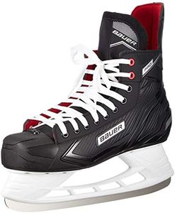 Bauer Pro Skate Nylons de Hockey sur Glace. Schwarz-Weiss-Rot-Si 3, 36 EU