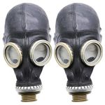 Oldshop Gas Mask (2 Pack) - Military Collectable Item - Soviet Russian GP5 Replica - For Men's Historical Reenactment, Costume Parties, or as Collectible