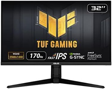ASUS TUF Gaming VG32AQL1A - Ecran PC 31,5" WQHD - Dalle IPS - 16:9-170Hz - 1ms - 2560x1440-350cd/m² - 2X HDMI & 2X USB-A - Haut-parleurs - DCI-P3 99% - G-Sync Compatible - ELMB Sync - HDR 400