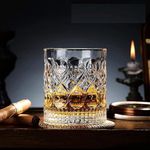 Homeprism - 320 ml Classic Whiskey Glasses Set of 12 pcs, Barware Glasses for Scotch, Bourbon, Whiskey, Cocktail- Old Fashioned Cocktail Tumblers