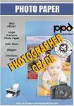 PPD Satin Photo Paper for Inkjet Printer, Premium Semi-Gloss Luster Finish 4 x 6 Size Sheets for Printable Photos, Thick 255 gsm 68 lbs 10.5 mil, White, Water Resistant & Instant Dry Prints (100 Pack)