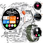 LIGE Men's Smartwatch with Phone Function, 1.43 Inch AMOLED Watches Men, 126+ Sports Mode Fitness Watch, IP68 Waterproof Fitness Tracker Men, Health Watch with Heart Rate/Sleep/Pedometer