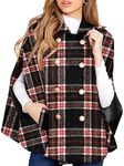 Womens Plaid Jacket Double Breasted