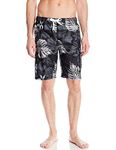 Kanu Surf Men's Barracuda Swim Trunks (Regular & Extended Sizes), Paradise Black, 2X