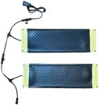 Roof Heating Systems Snow Melting Stair Treads, 34 x 11 inches, Diamond-Plate Surface, Yellow Border, Installation Kit Included