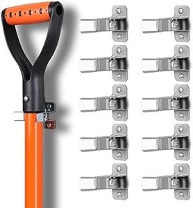 HORUSDY 10 Pack Spring Grip Mop and Broom Holder for Shovel, Rake, Broom, Mop Holder, Etc.