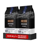 Grano Milano French Roast Robusta & Arabica Coffee Beans 2kg – Extra Strong Dark Roast Espresso, Intensity 5/5, Southeast Asia & Central Africa Origins, Made in Italy, (Packaging May Vary)