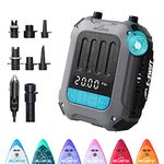 Bluefien Electric Stand Up Paddle Board Pump | Sup Electric Pump | E-Swift Portable Pump | Auto Shut-Off | LCD Display
