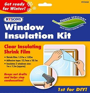Buystarget Window Insulation Kit Double Glazing Shrink Film Draught Excluder Cold Frost