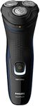 PHILIPS Shaver 1300, Series 1000 Wet & Dry Cordless Electric Shaver with Pop-Up Trimmer and ComfortCut Blades, 1hr Full Charge, Adriatic Blue, S1323/41