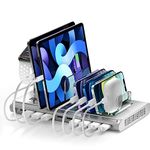 Unitek Multi iPad Charging Station - 10 Port USB Charging Station for Multiple Devices, Fast Charging Dock Cell Phone Organizer for iPhone, iPad, Android, Tablets