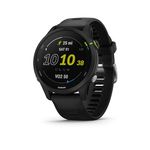 Garmin Forerunner 255 Easy to Use Lightweight GPS Running Smartwatch, Music Storage, Advanced Training and Recovery Insights, Safety and Tracking Features, Up to 14 days Battery Life, Black