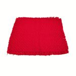 Jaipur woollen Handicraft Pooja aasan for Sitting Front Door Mat|Living Room Rug for Entrance Doors|Woolen Floor Mat for Home|Maditation Prayer Mat, Bedroom & Kitchen (32x28 Inch, Red)