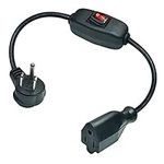 Flat Plug Extension Cord with ON Of