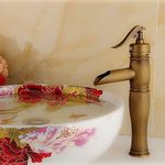 ZAP Lavish Series Antique Retro Brass Bamboo Designer Body Hot & Cold Sink Basin Mixer Basin Bathroom Faucet Water Tap