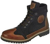 Royal Enfield Mens Kargil Boots Navy Shoes-Uk 9 (Rlcsoa220342)